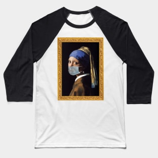 Coronavirus The Girl with a Pearl Earring Baseball T-Shirt